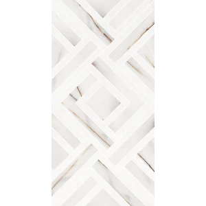 Плитка настенная Azori Rosso Venato Geometria белая 00-00003223 63х31,5 см