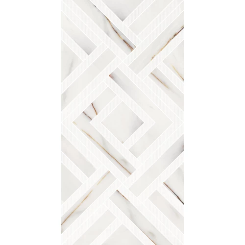 Плитка настенная Azori Rosso Venato Geometria белая 00-00003223 63х31,5 см