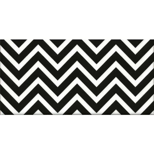 Декор Kerama Marazzi Этуаль черно-белый 7,4х15 см