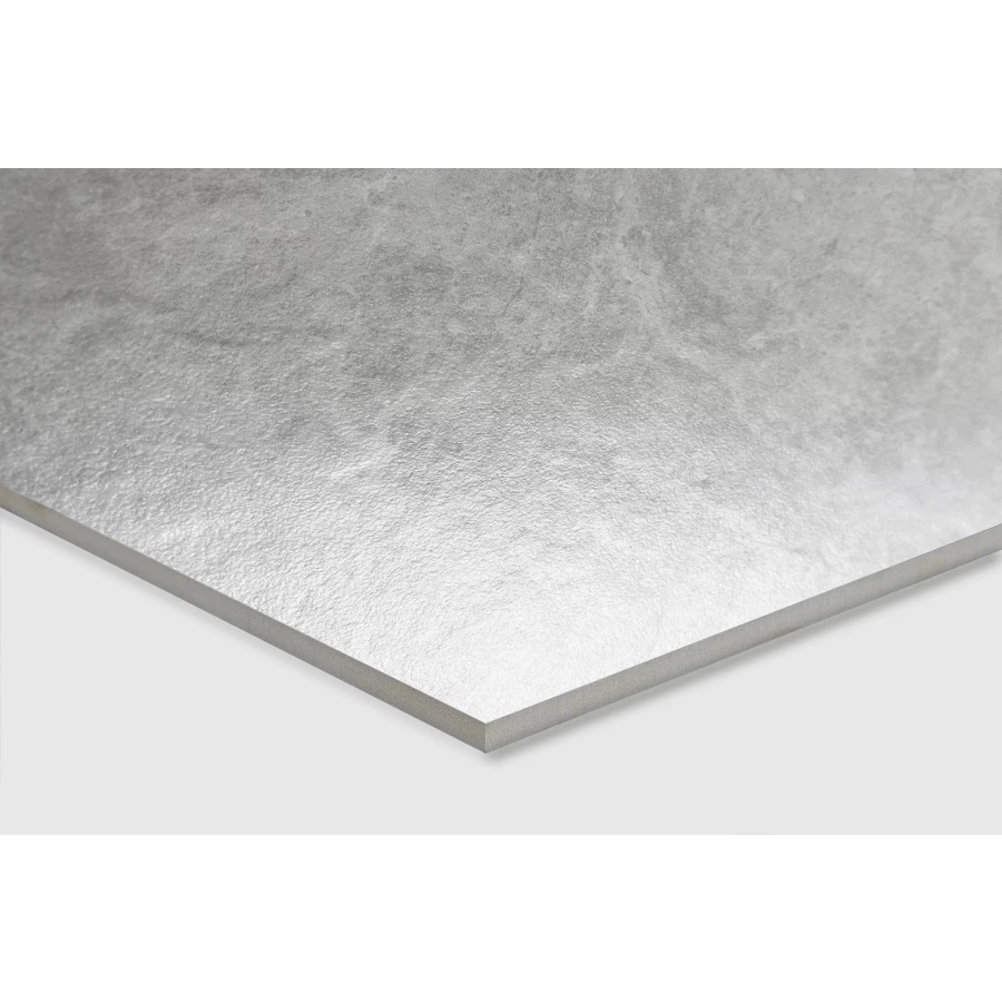 Керамогранит Creanza Oviedo Silver Solido матовый с микрогранулами светло-серый SL1003-A 120х60 см