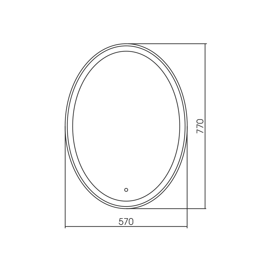 Зеркало Silver Mirrors сенсорный выключатель Италия ФР-00000846 57x77 см