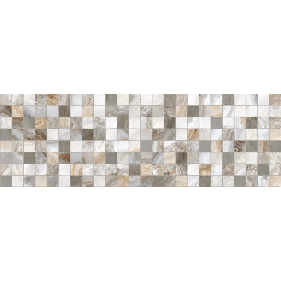 Плитка настенная Primavera Hypnose Grey Decor 01 glossy DG10-01 90х30 см