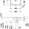 Раковина встраиваемая Duravit D-Code 0338490000 49x29 см