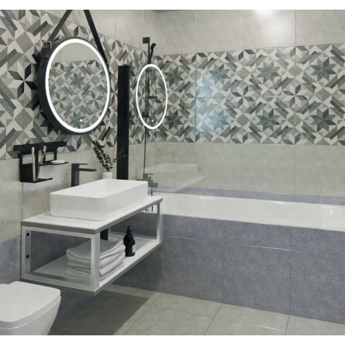 Керамогранит ProGRES Chantilly Cemento Deco 737479 45х45 см