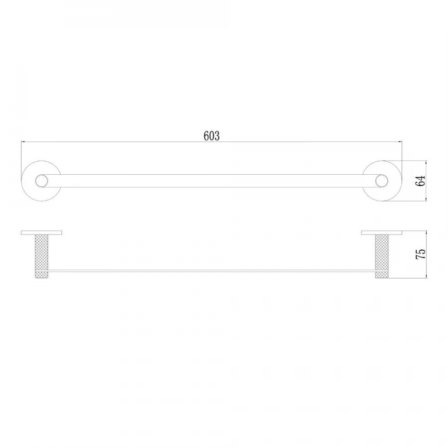 Держатель Savol для полотенец прямой S-002124HD 60 см