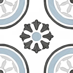 Керамогранит Harmony Peronda Tanger Blue Dhalia многоцветный 3356231085 12,3х12,3 см