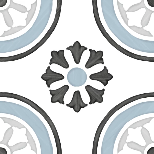 Керамогранит Harmony Peronda Tanger Blue Dhalia многоцветный 3356231085 12,3х12,3 см