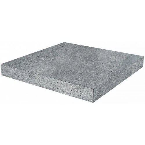 Ступень угловая клееная из керамогранита Kerama Marazzi Про Матрикс матовая темно-серая DD602320R/GCA 33x33 см