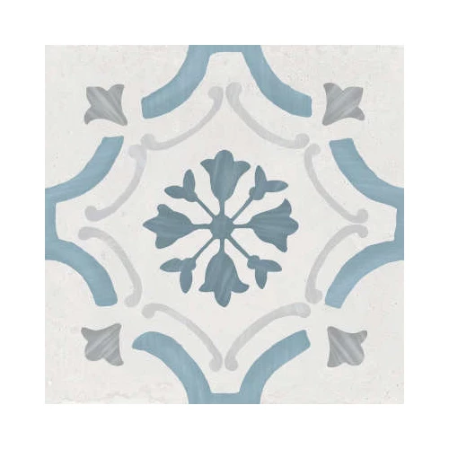 Керамогранит Harmony Peronda Sirocco Blue Ornate серо-голубой 3386036158 22,3х22,3 см