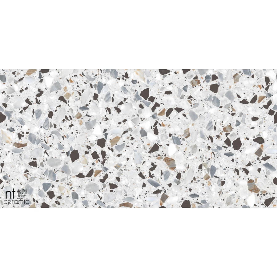 Керамогранит NT Ceramic Terrazzo White Матовый NTT99606 120х60 см