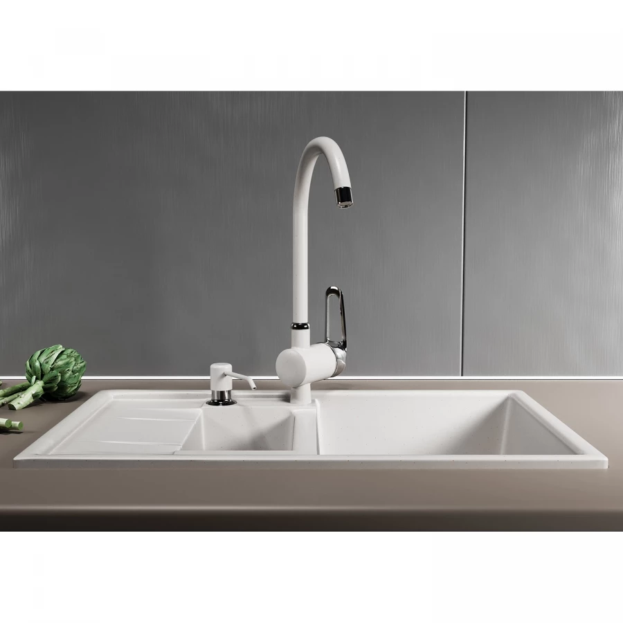 Дозатор MixLine для жидкого моющего средства белый 541460