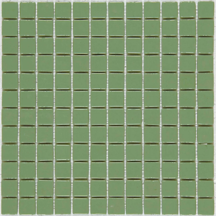 Стеклянная мозаика Mosavit Monocolor MC-302 Verde Claro глянцевая зеленая 31,6x31,6 см