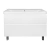 Комплект Тумба Azario Мила 100 h напольная с раковиной Monte 100 белый CS00089954 100х47х86 см