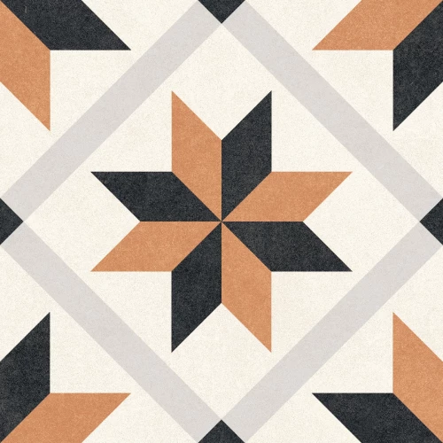 Керамогранит Motto Levels Orange Decor матовый оранжевый 1036 N100076 20x20 см