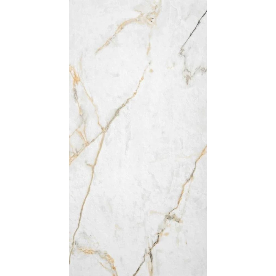 Керамогранит Keratile Carbis gold матовый белый KTL72236 120х60 см