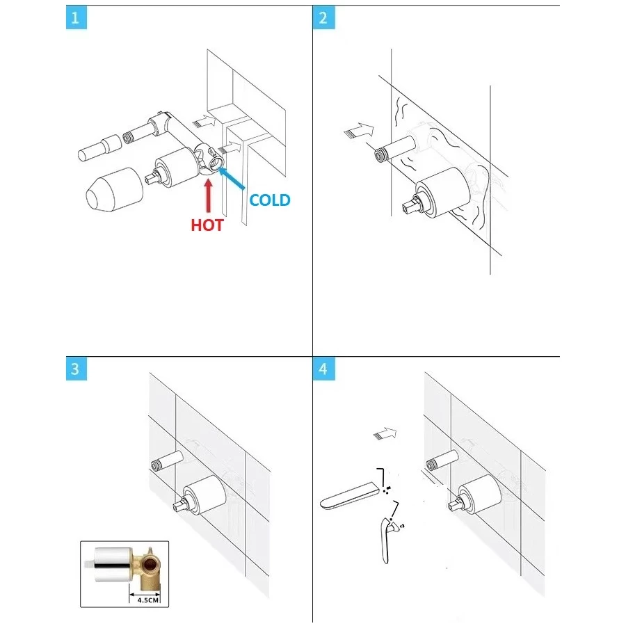 Смеситель для раковины Esko хром SM28 CR