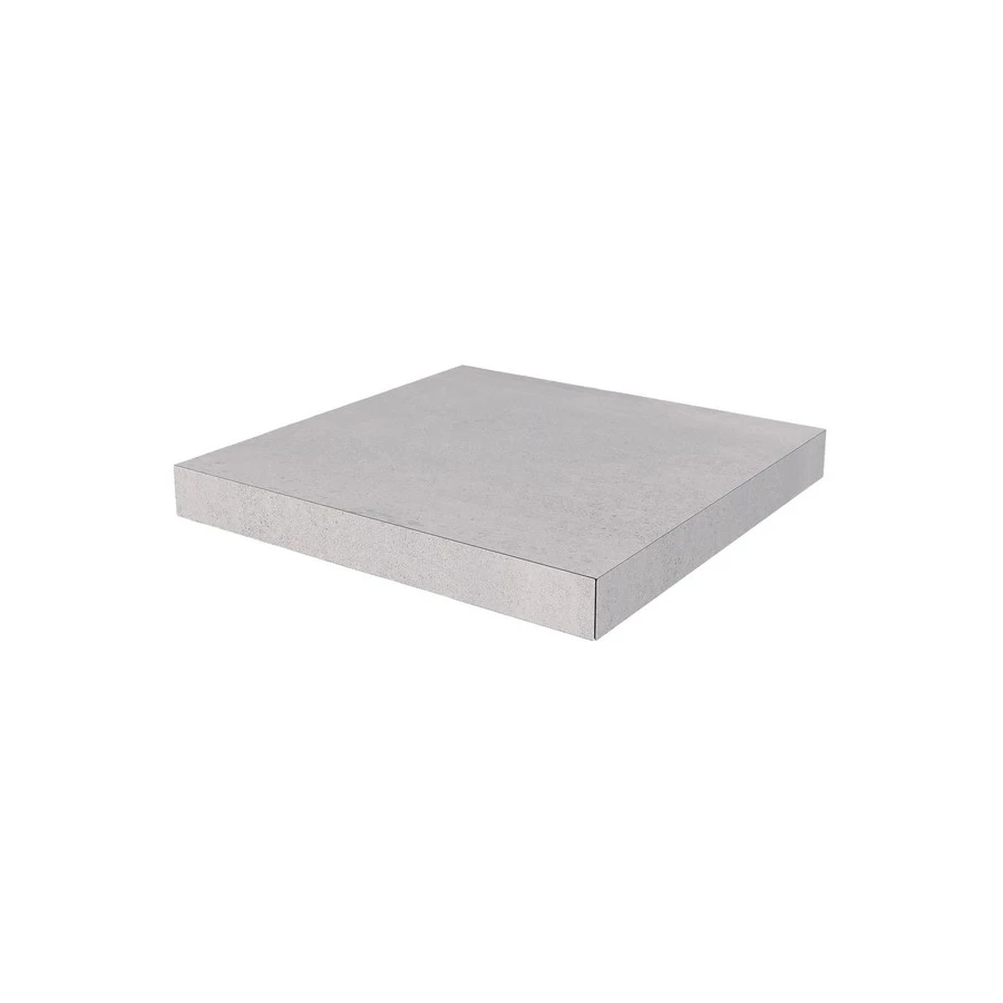 Ступень угловая клееная из керамогранита Kerama Marazzi Про Матрикс матовая светло-серая DD602020R/GCA 33x33 см