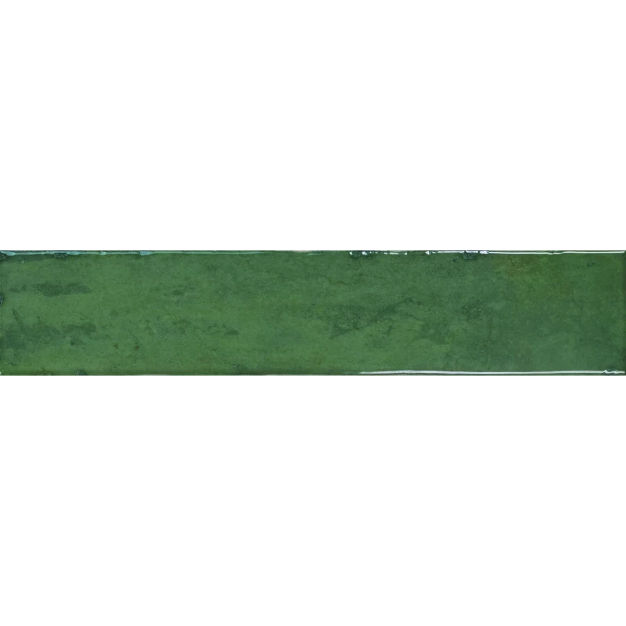 Плитка настенная Monopole San Remo Emerald глянцевая изумрудная 25x5 см