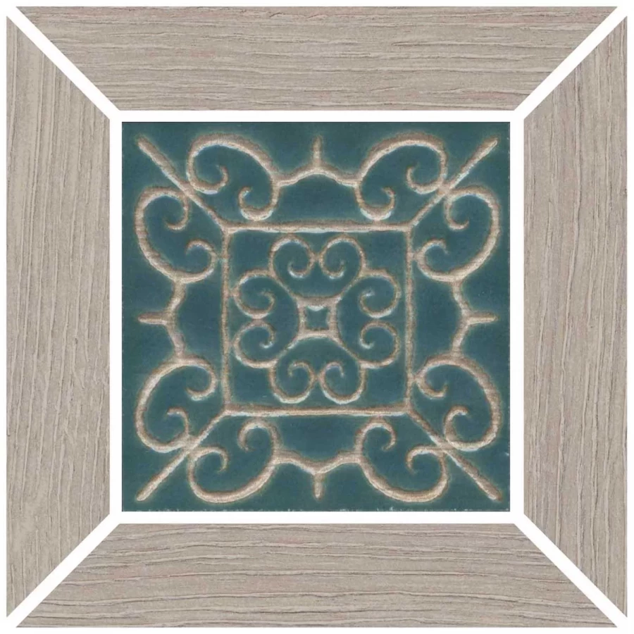 Вставка Kerama Marazzi Тровазо наборная матовая серая ID152 13x13 см