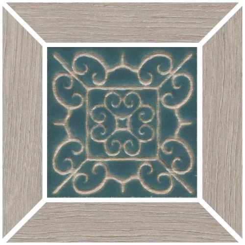 Вставка Kerama Marazzi Тровазо наборная матовая серая ID152 13x13 см