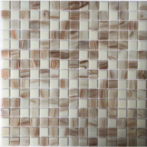 Мозаика Pixel mosaic Прессованное стекло из стекла чип 20x20 мм сетка Pix 113 31,6х31,6 см