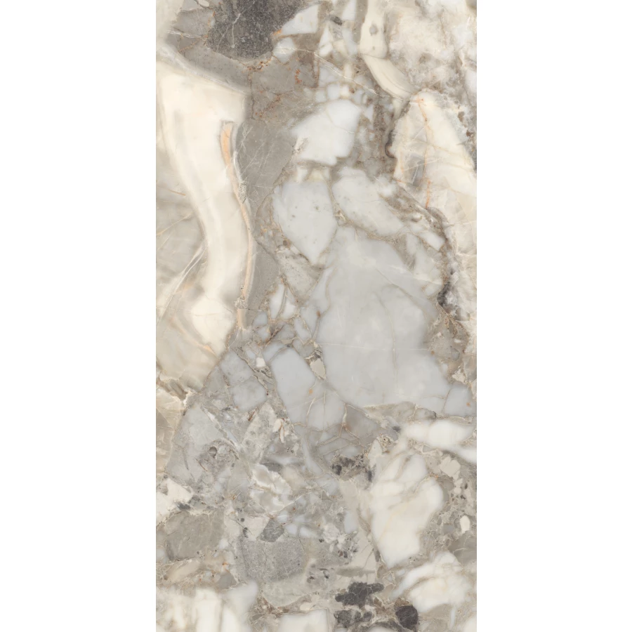 Керамогранит Arcadia Ceramica Aragonite White Full Polished серый FP1036-A 120х60 см
