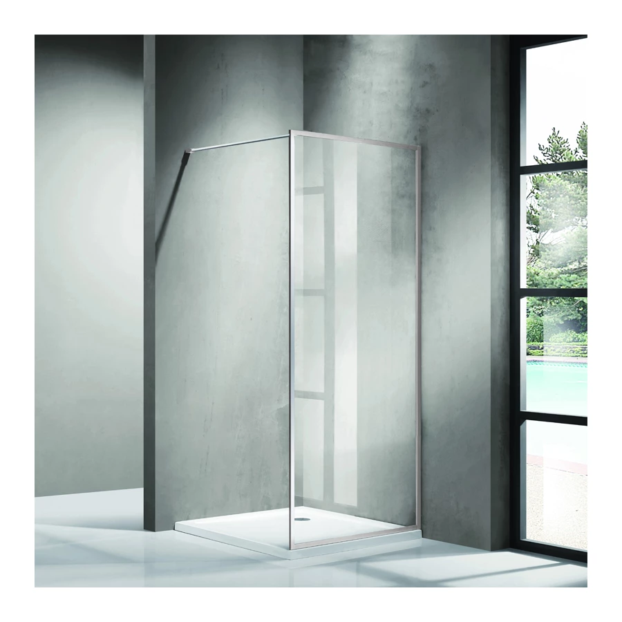 Душевая перегородка Azario Rihmond 6310 Walk-in прозрачное стекло 6 мм цвет профиля серебро AZ-NAG 6310 1400 140x200 см