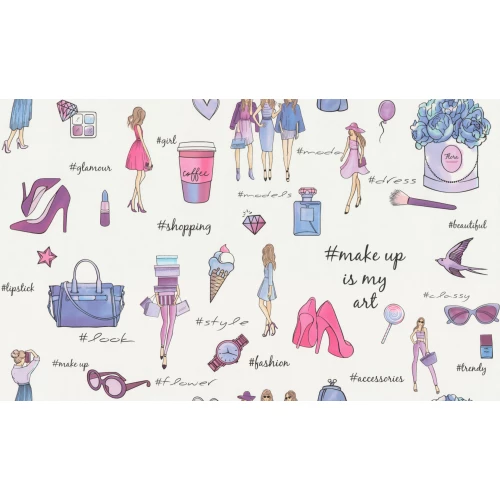 Обои флизелиновые Palitra Home HomeColor Girls бежевые HC71384-16 1.06х10.05 м