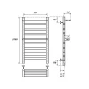 Полотенцесушитель водяной Point Артемида П8 PN14150P 50х100 см