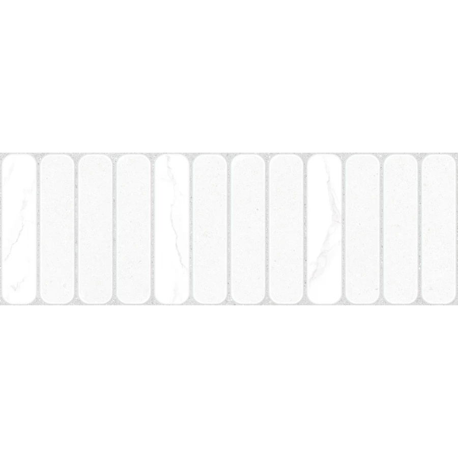 Плитка настенная ALMA Ceramica Amarant матовая белая TWU3090AMT37R 90х30 см