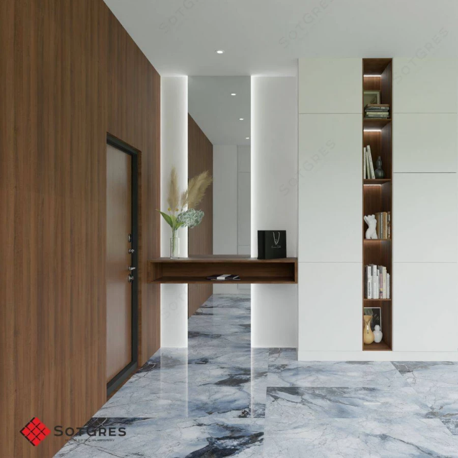 Керамогранит SotGres Summer Blue глянцевый 05B-037 120х60 см