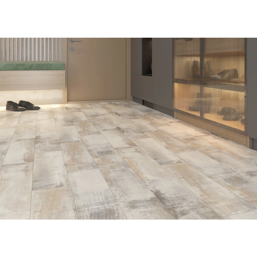 Керамогранит Cersanit Northwood белый рельеф 16696 1,216 м2, 59,8х18,5 см