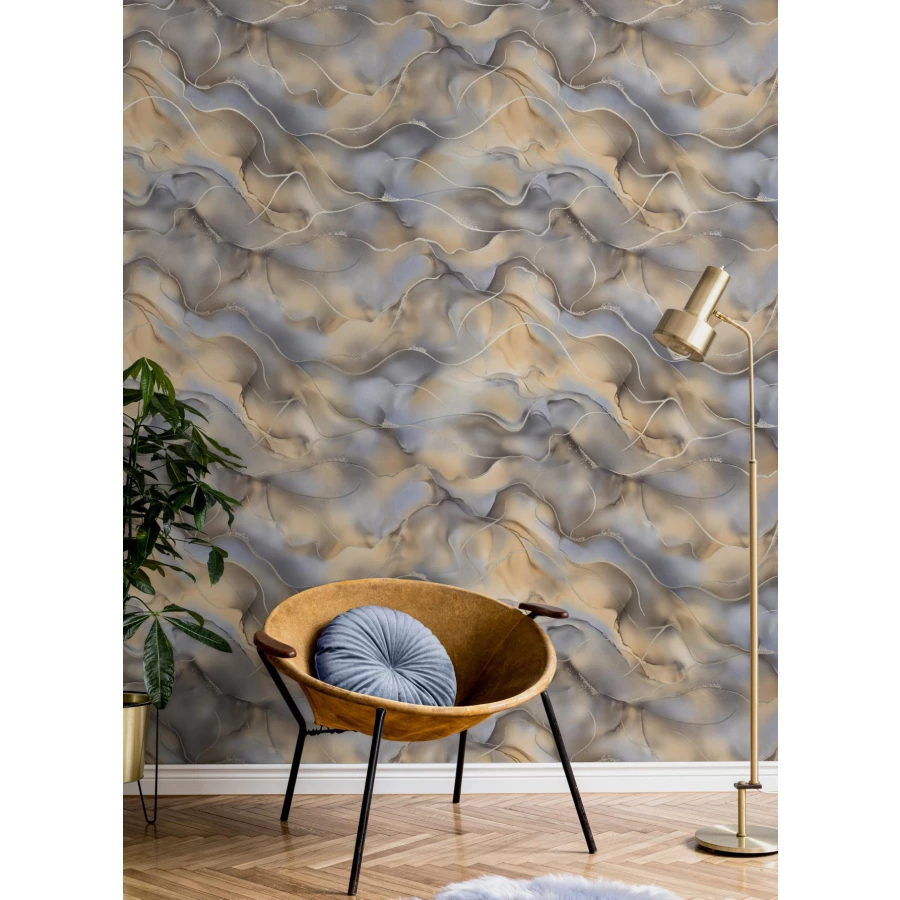 Обои флизелиновые Palitra Home Winner коричневые HC72451-28 1,06х10,05 м