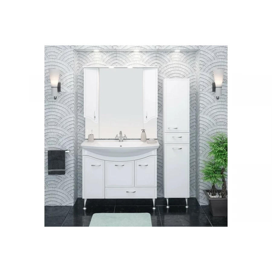 Зеркальный шкаф Runo Севилья 105 00000000596 106x105 см