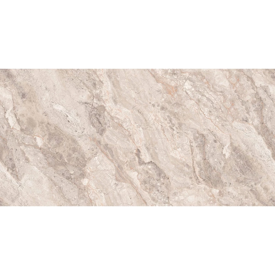 Керамогранит Realistik Smokey Peach Endless Glossy глянцевый бежевый 160х80 см