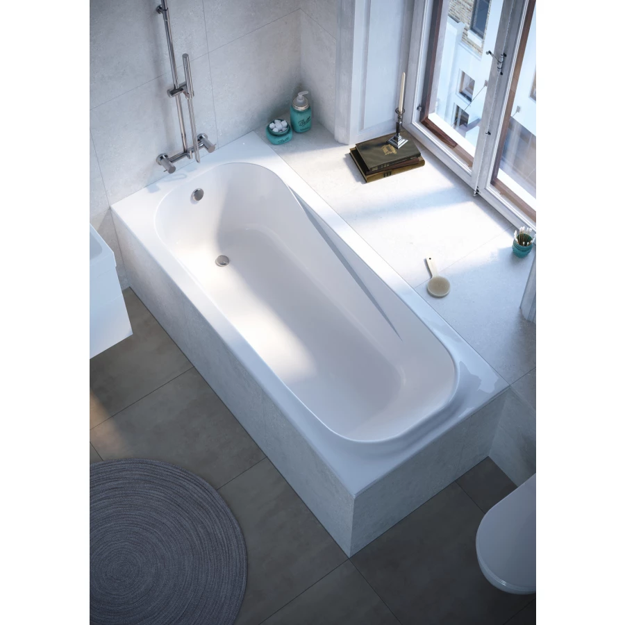 Ванна из литьевого мрамора Creto Nova белая 23-1112 170х70 см