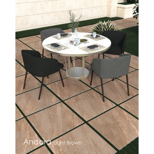 Керамогранит Meili Ceramica Andora Light Brown матобый бежевый 60х60 см