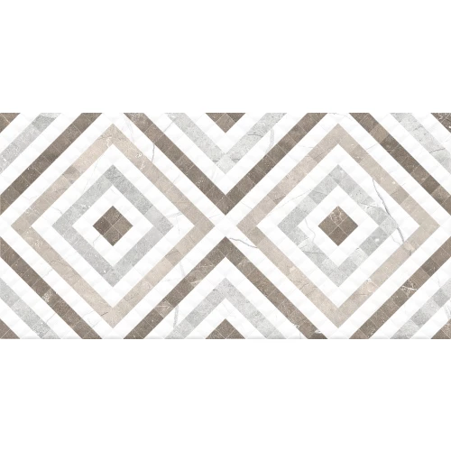 Плитка облицовочная Global Tile Siluet орнамент белый 50*25 см
