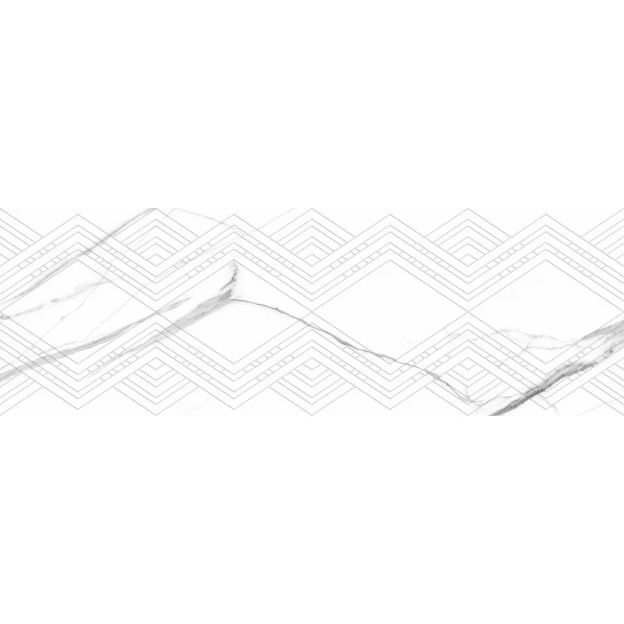 Плитка настенная Dogma Elegante Calacatta Quadri Shine Rettificato глянцевая белая NQ39027D2 90x30 см