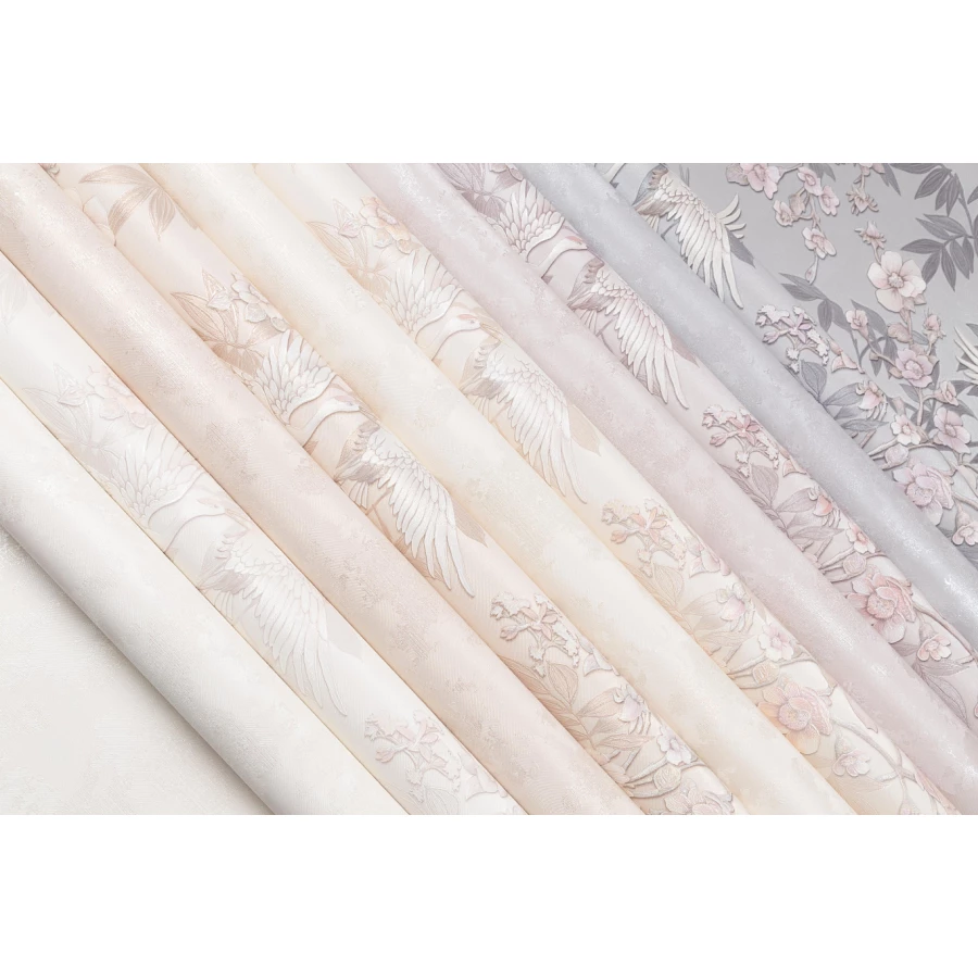 Обои флизелиновые Palitra Prestige Japandi Mural PrestigeColor бежевые PC72091-22 1,06х10,05 м