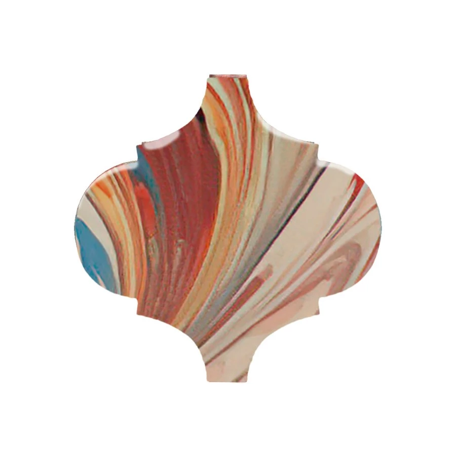 Плитка настенная Kerama Marazzi Арабески Венеция Декор матовый красный VT\A625\65000 6,5x6,5 см