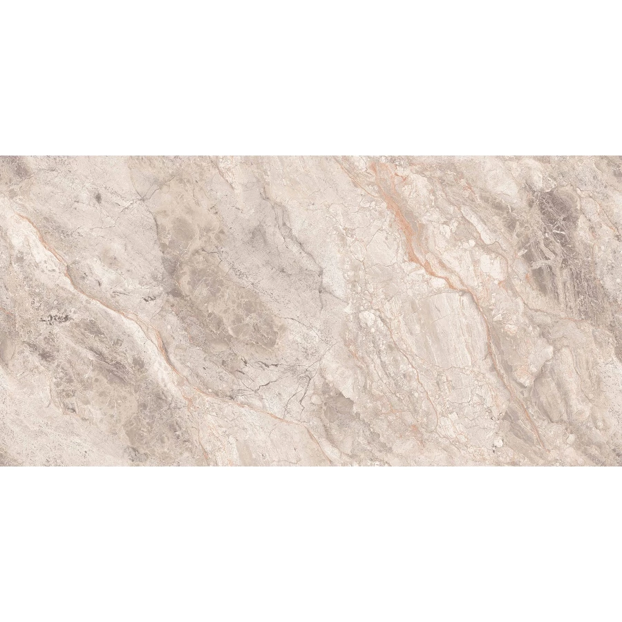 Керамогранит Realistik Smokey Peach Endless Glossy глянцевый бежевый 160х80 см