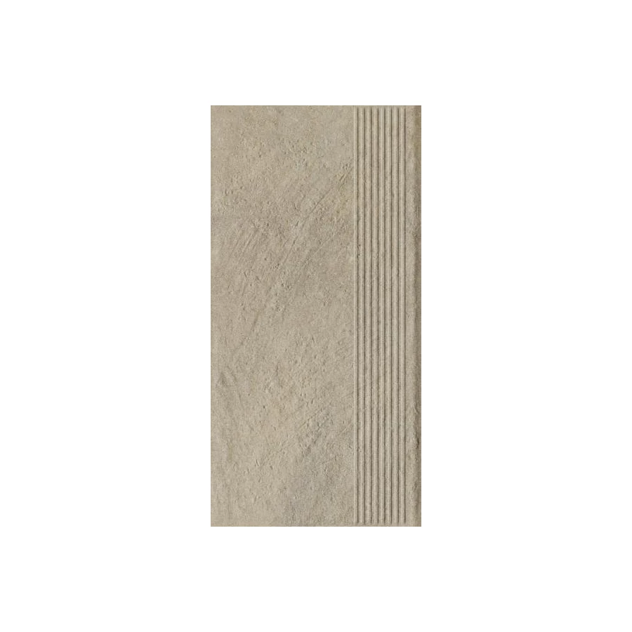 Ступень Paradyz Eremite Crema Stopnica Prosta Struktura Mat B1a бежевая 60x30 см