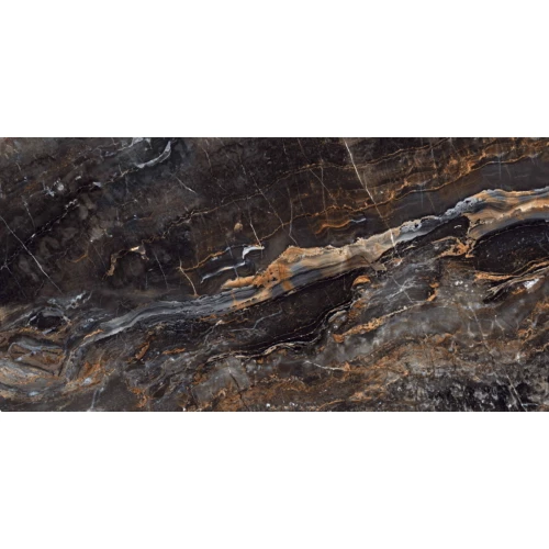 Керамогранит Neodom Massimo Lawa Nero Polished N20421 160х80 см