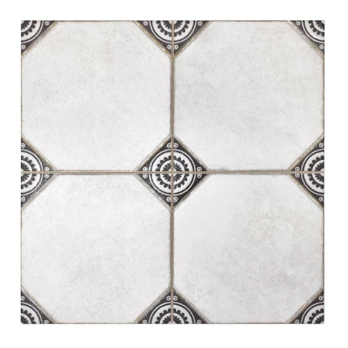 Керамогранит Realonda Leeds Black матовый белый RLD000046 33х33 см