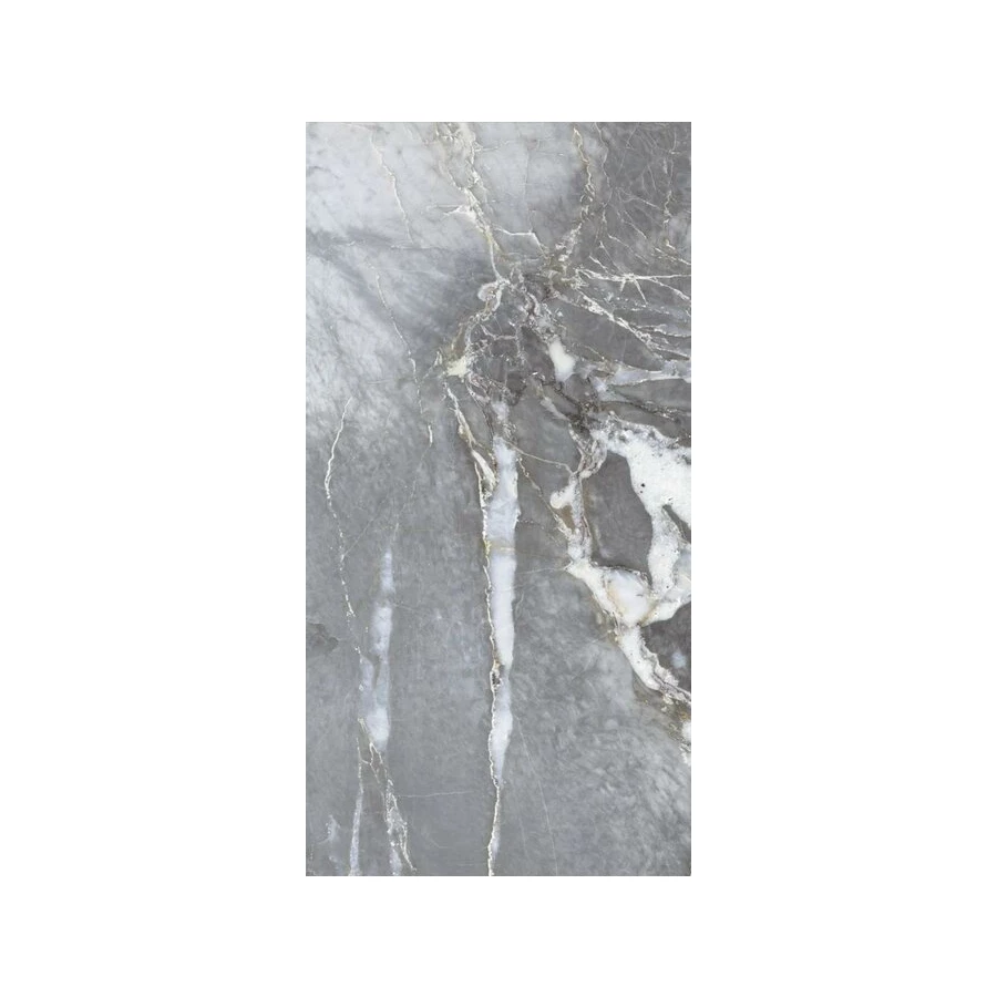 Керамогранит Planet Ceramics UKSE 12 глянцевый с золотом серый 120х60 см