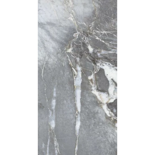 Керамогранит Planet Ceramics UKSE 12 глянцевый с золотом серый 120х60 см