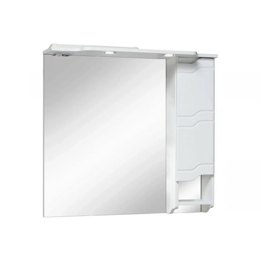 Зеркальный шкаф Runo Стиль правый 85 00000001116 85x80 см