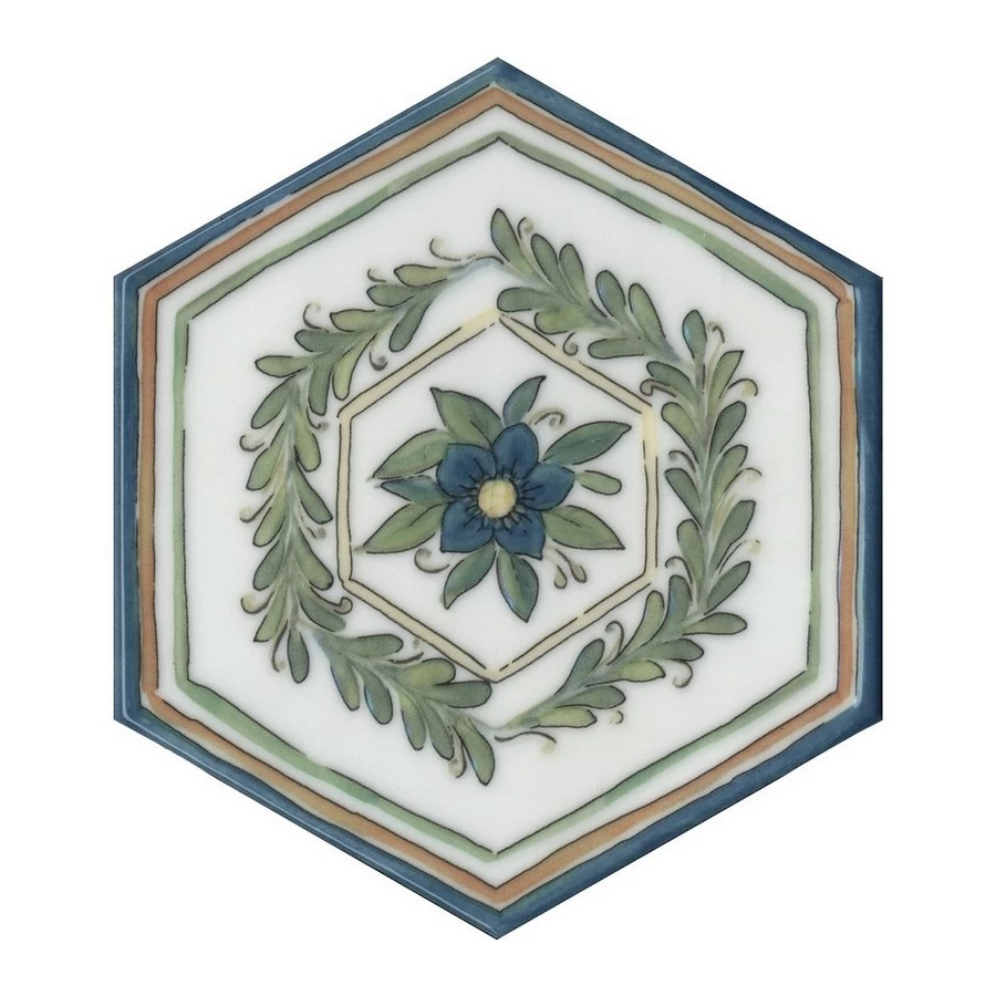 Плитка настенная Kerama Marazzi Флорентина 1 Декор глянцевый синий VT\A536\24035 23,1х20 см