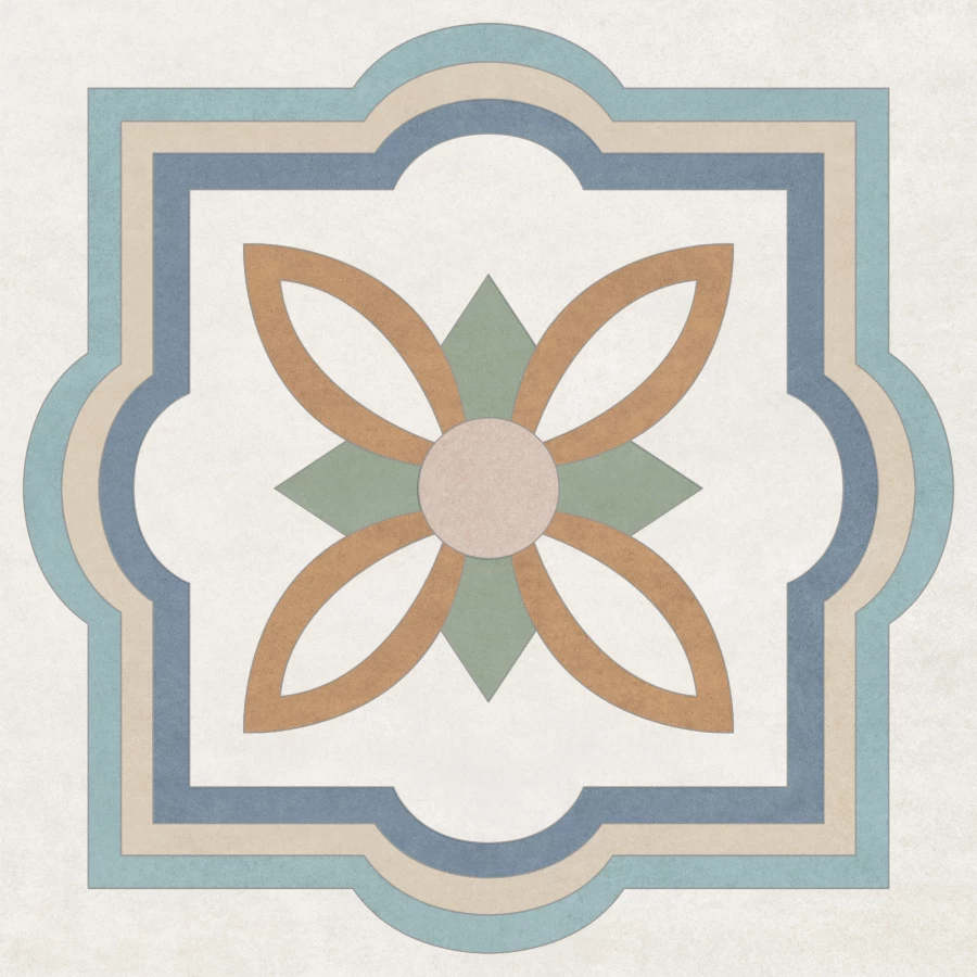 Керамогранит New Trend Design Art Mix 4 матовый многоцветный GP2020DMX55 20х20 см